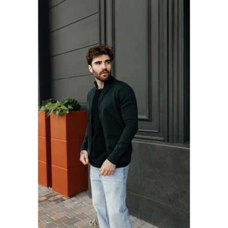 Male jumper, size 56, emerald color-4