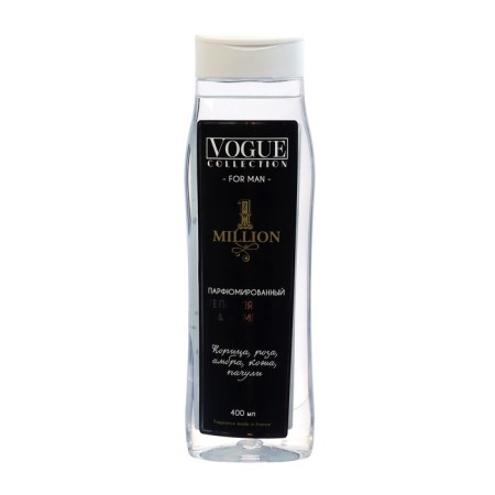 Shower gel and shampoo for men 1 Million perfumery, 400 ml