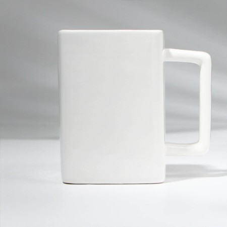 Ceramic mug "man brewed", 500 ml, white color-1