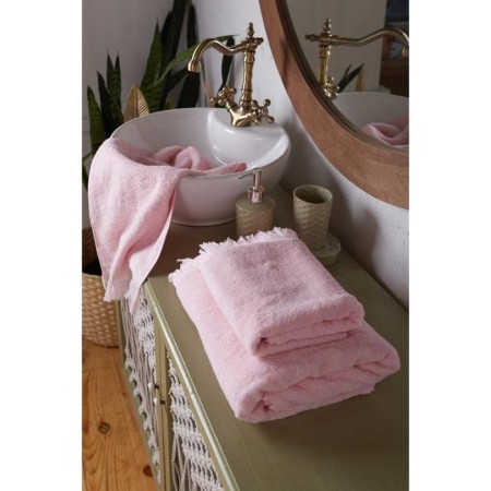 Trick Lovelife Fringe 30x60 light pink, 100% cotton, 360 g/m2-5