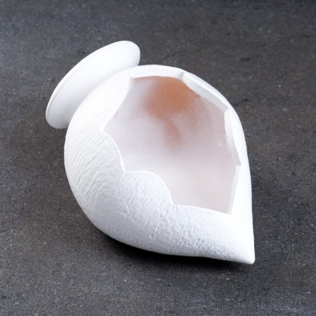 Figure pot "Amphora" white, 21x14x12 cm-4