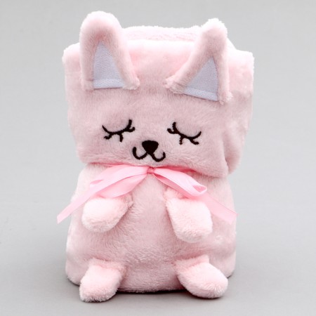 Soft toy-gun "cat", 20 cm, pink color