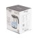 Electric kettle Pioneer KE802G, glass, 2200 watts, 1.7 l, black
