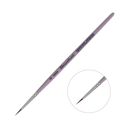 Columns + synthetics round, Hana inspire No. 2 (hair length 11 mm), short handle matte