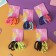 Hair gum "Sport" (set 6 pcs) mix