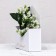 Golden embossing P.S. I love you, white 18 x 24 x 7 cm