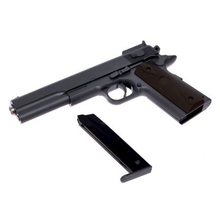 COLT M1911 pistol, with metal elements, 25 cm, shoots 6 mm bullets-3