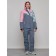 Ski suit female, size 50, pink color