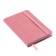Notepad A6 "Pink quartz", 96 sheets, in a ruler, solid cover, artificial leather, elastic band, pocket, tinted OFSET 70G/m2 block