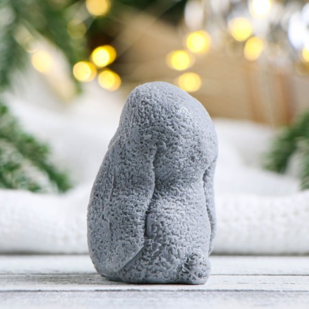 Figure soap "sad bunny" gray, 60g, 5x5x6cm-2