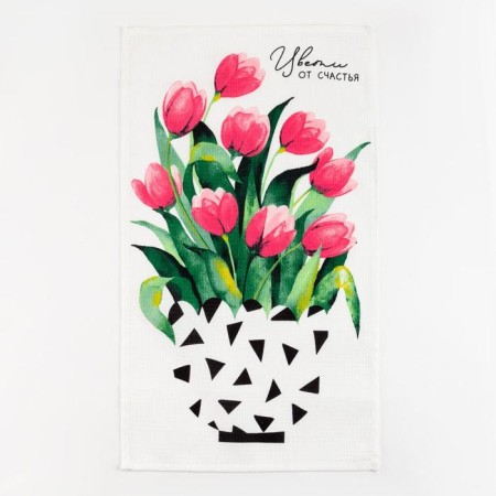 Kucky towel. "Dolyana" bloom with happiness 35x60 cm, 100% cotton, 160g/m2-1