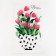 Kucky towel. "Dolyana" bloom with happiness 35x60 cm, 100% cotton, 160g/m2
