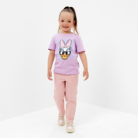 Children's T-shirt "Daisy" Disney, height 122-128, lilac-1
