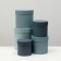 Set of round boxes 5 in 1 "barracudus" 23 x 23 x 25 - 15 x 15 cm 15 cm