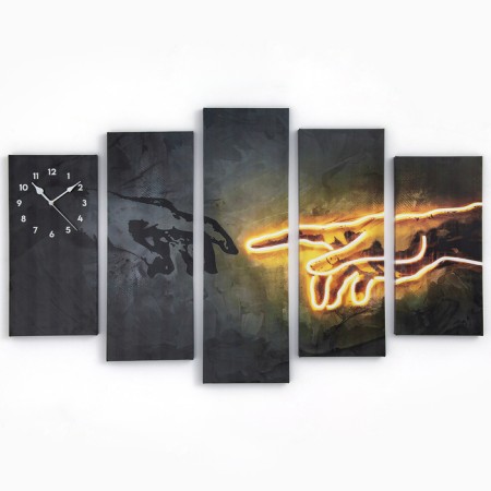 Carty watch Wall Modular "Hands", silent, 80 x 140 cm-2