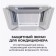 Screen for ceiling air conditioning 850 × 850, plastic 2 mm, in a protective film