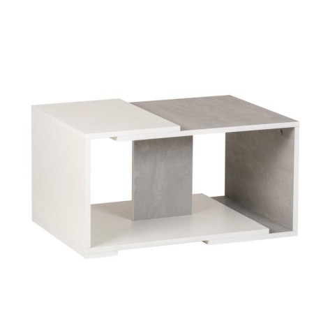 CHARTE CHETER table, 700x500x350, concrete/white-3