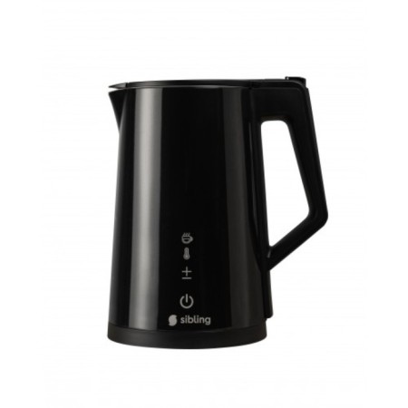 Smart electric kettle sibling, metal, 1.7 l, 2200 watts, black color