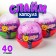 Slime, purple capsule with balls 40 g