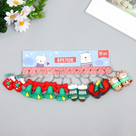 Trick Rubber "New Year's mood" mix 2x3.3x3.7 cm-3