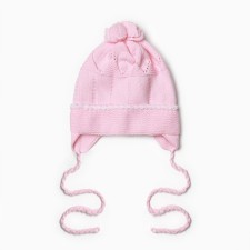 Children's hat, pink color, size 38-40