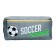 School Penal on the zipper Calligrata "Football", 2 departments, gray