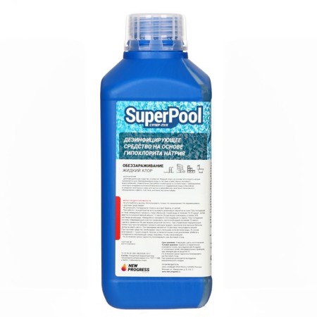 Liquid chlorine super - pool 1 liter