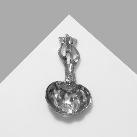Brooch "Pumpkin" with a ghost, orange color in silver-3