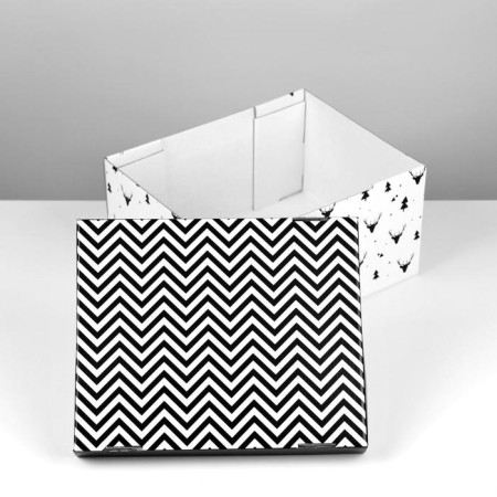 Folding box "Cozy House", 31.2 x 25.6 x 16.1 cm, New Year-2