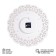 Watch wall interior "lace", silent, d-47 cm, white and gold, aa