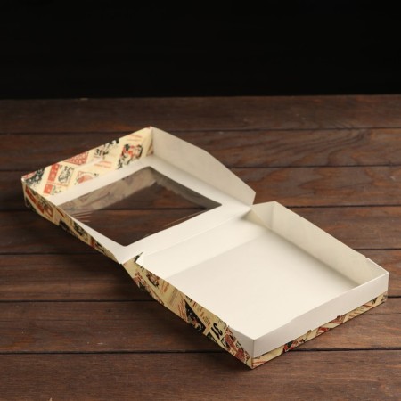 Folding box with the Window "New Year's calendar", 20 x 20 x 4 cm-3