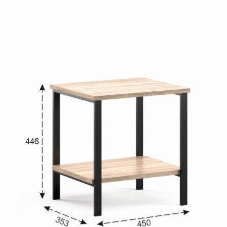 Tumbling bedside loft, 353*450*446, Dub Sonoma-1