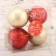 Set of balls plastic D-6 cm, 4 pcs "Aria" by red-gold
