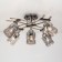 Ceiling chandelier Citilux "Merida" CL142155, 65x65x45 cm, 5x75W, E27, Gray color