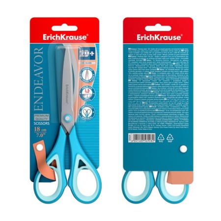 Scissors 18cm Erichkrause Endeavor, blister-4