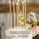 Candle in the cake on the skewer "Almaz", the number "5", gold, 4.5 cm