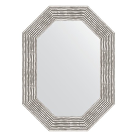 Mirror in the baguette frame, a wave of chrome 90 mm, 56x76 cm