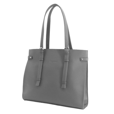 Female bag, genuine leather, olive 33x12x40 cm