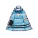 Ski costume for a girl, height 152 cm, turquoise color