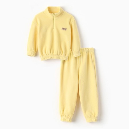 Kids' costume (sweatshirt, trousers) minku yellow color, height 110