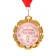 Wedding medal, with the tape "Wooden Wedding. 5 years", D = 70 mm