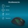 Mouse call 636LWC black optical (1600DPI) wireless USB/USB-C for a laptop (6but)