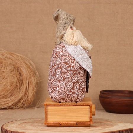 Brownie "Afanasy with Lukoshka", on a chest, 28x15x12 cm-3