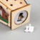 Christmas tree toy "Lantern with a deer", from batteries, a glow of warm white