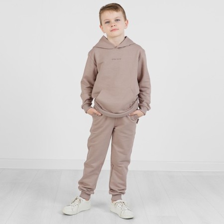 Hoody for boys, height 146 cm, cappuccino color