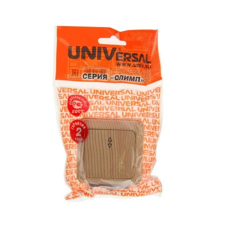 Universal Olympus switch, 10 a, 1 key, external, pine color-2