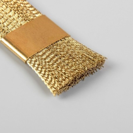 Brush for cleaning mills, copper, 6 × 2 cm, golden color-2
