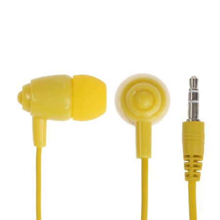 Headphones Perfeo Alto PF_C3186_B, vacuum, 104 dB, 32 Ohms, 3.5 mm, 1.2 m, box, yellow