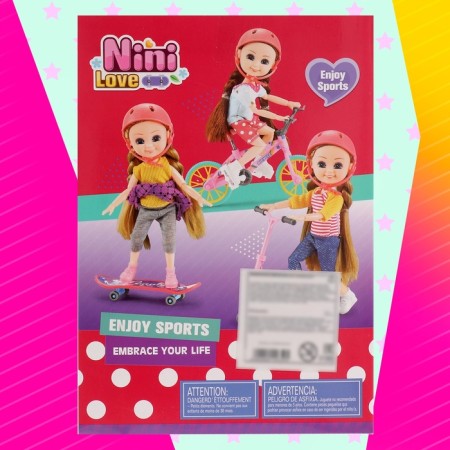 Active Walk doll with accessories, mix-12
