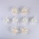 Bows for pens "chamomile", ivory, 4 pcs